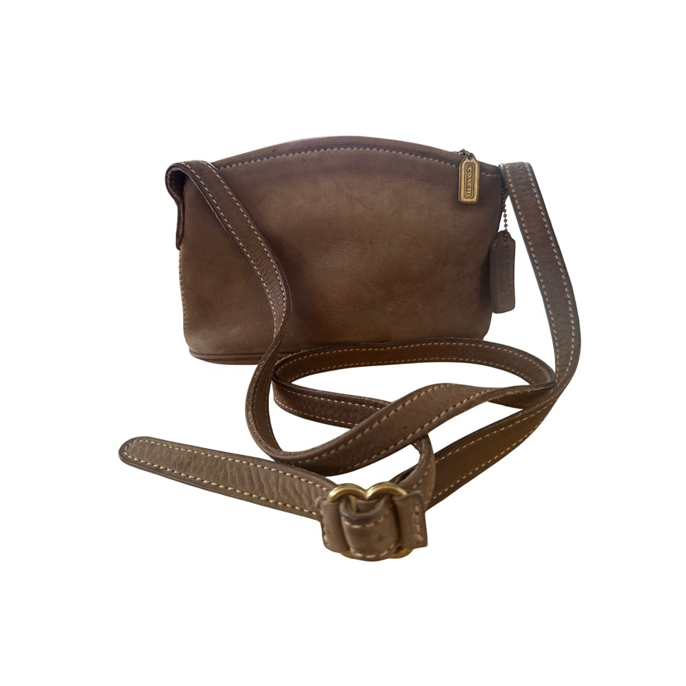 Vintage Coach Sonoma Sand Nubuck Leather Crossbody K5B-4945 Made in USA '95Creed